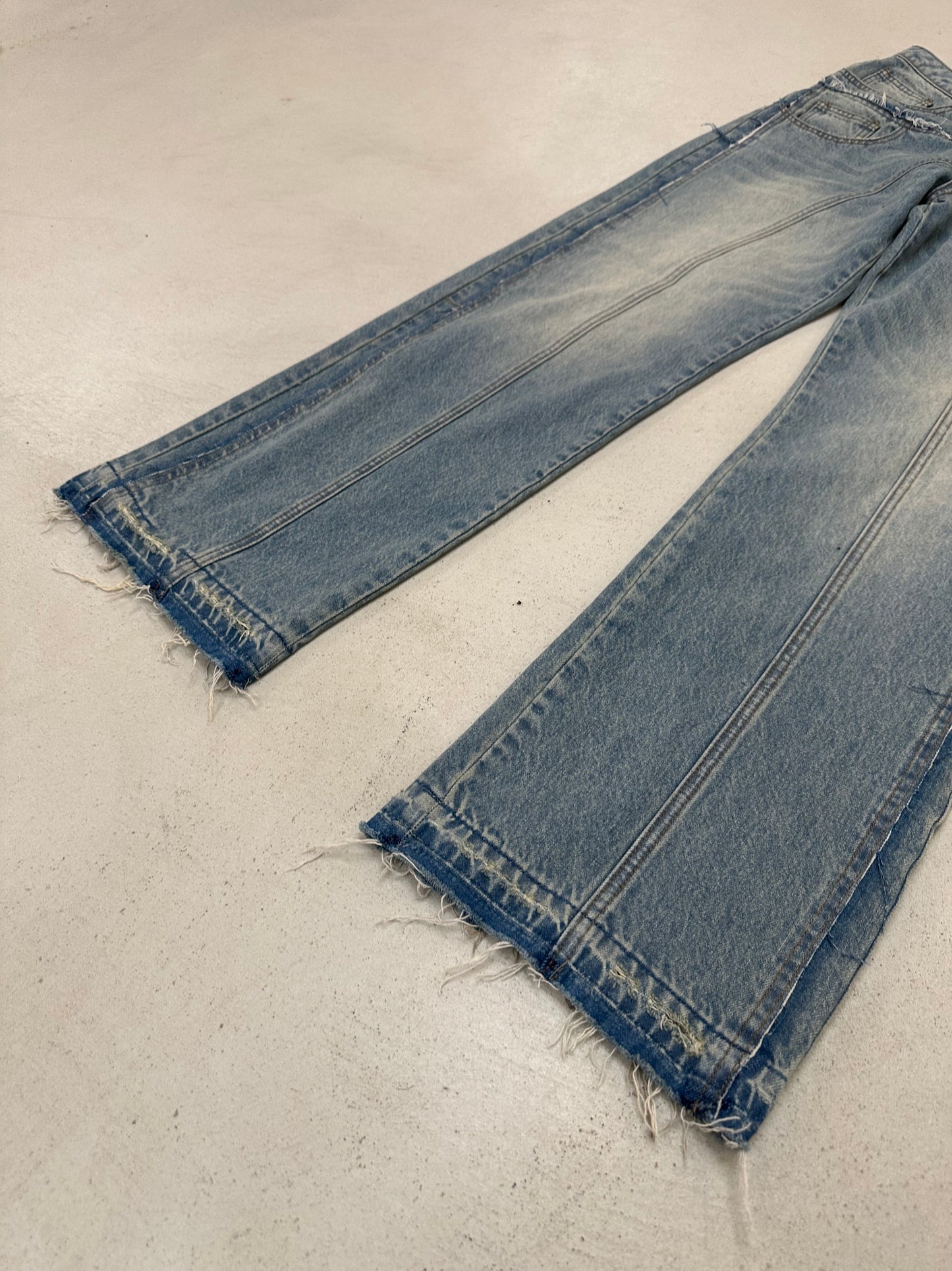 DOUBLE WAIST JEANS BLUE