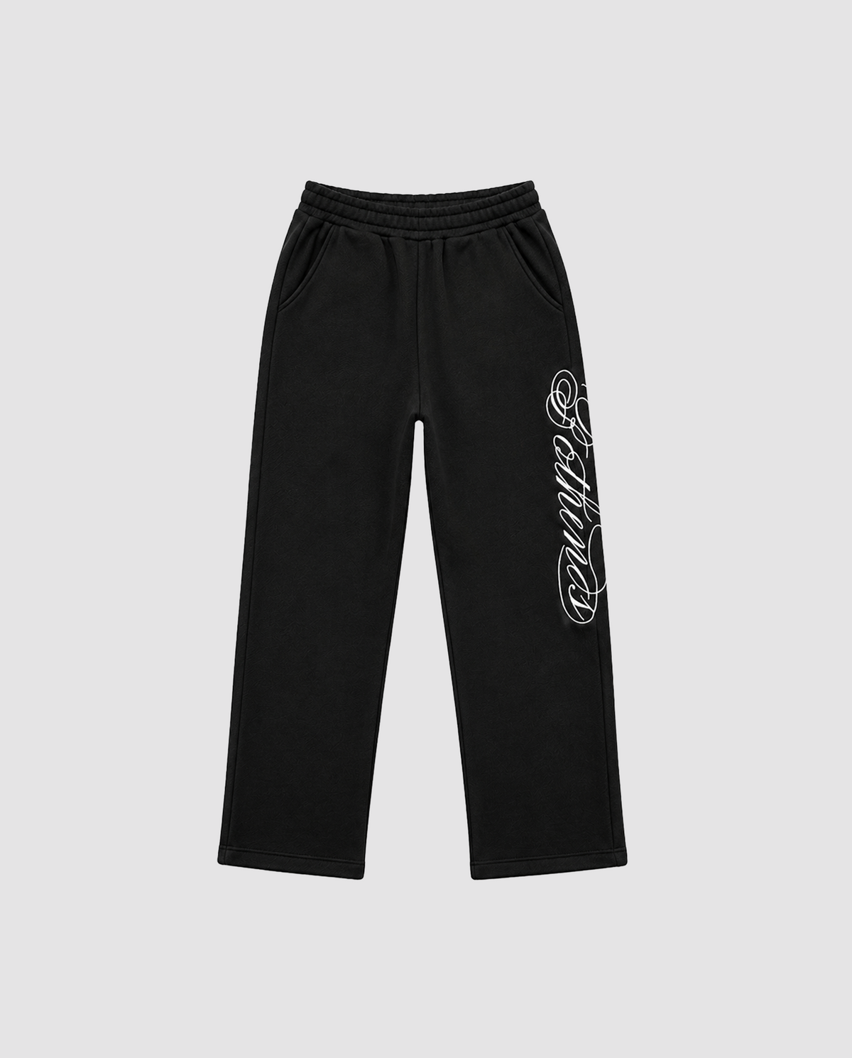 BLACK EMBROIDERY JOGGER