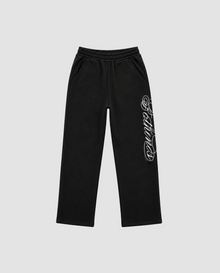BLACK EMBROIDERY JOGGER