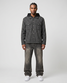 BROWN BUTTON DENIM