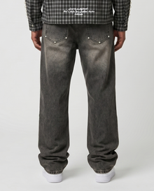 BROWN BUTTON DENIM