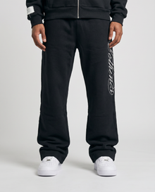 BLACK EMBROIDERY JOGGER