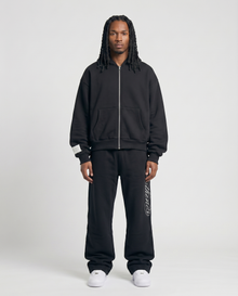 BLACK EMBROIDERY JOGGER