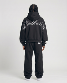 BLACK EMBROIDERY JOGGER