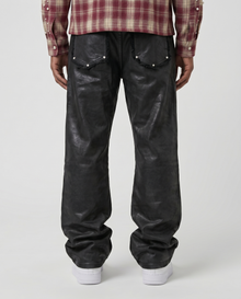 BLACK CARPENTER WAXED DENIM