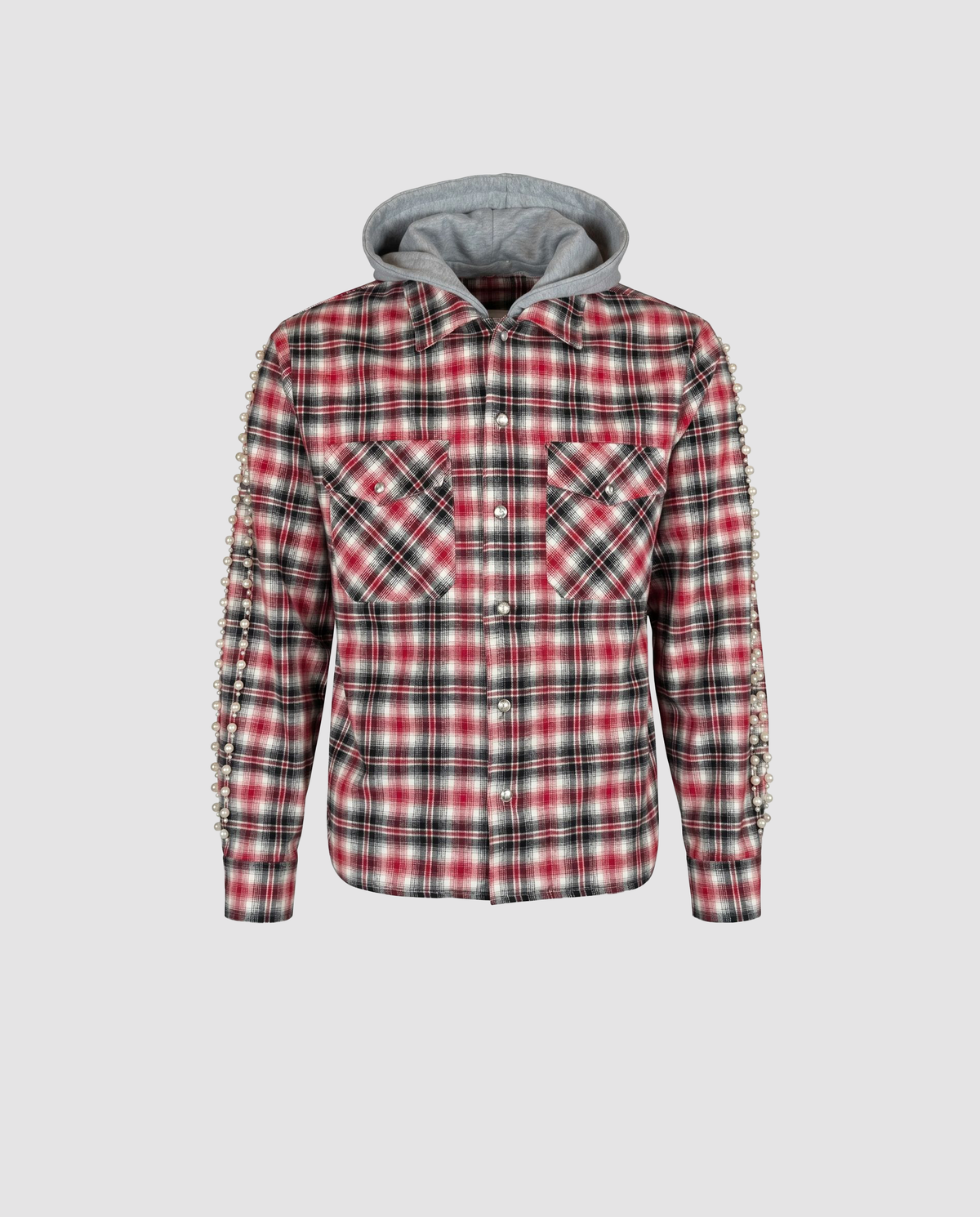 RED PEARL FLANNEL-ZIP