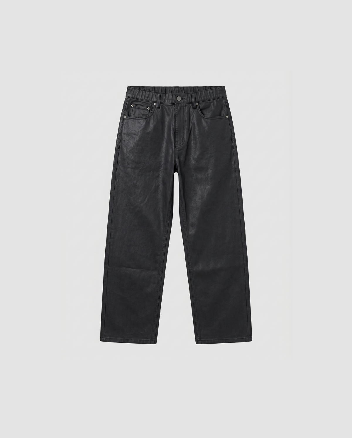 BLACK WAXED DENIM