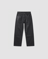 BLACK WAXED DENIM