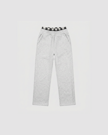 GREY DOUBLE-WAIST JOGGER