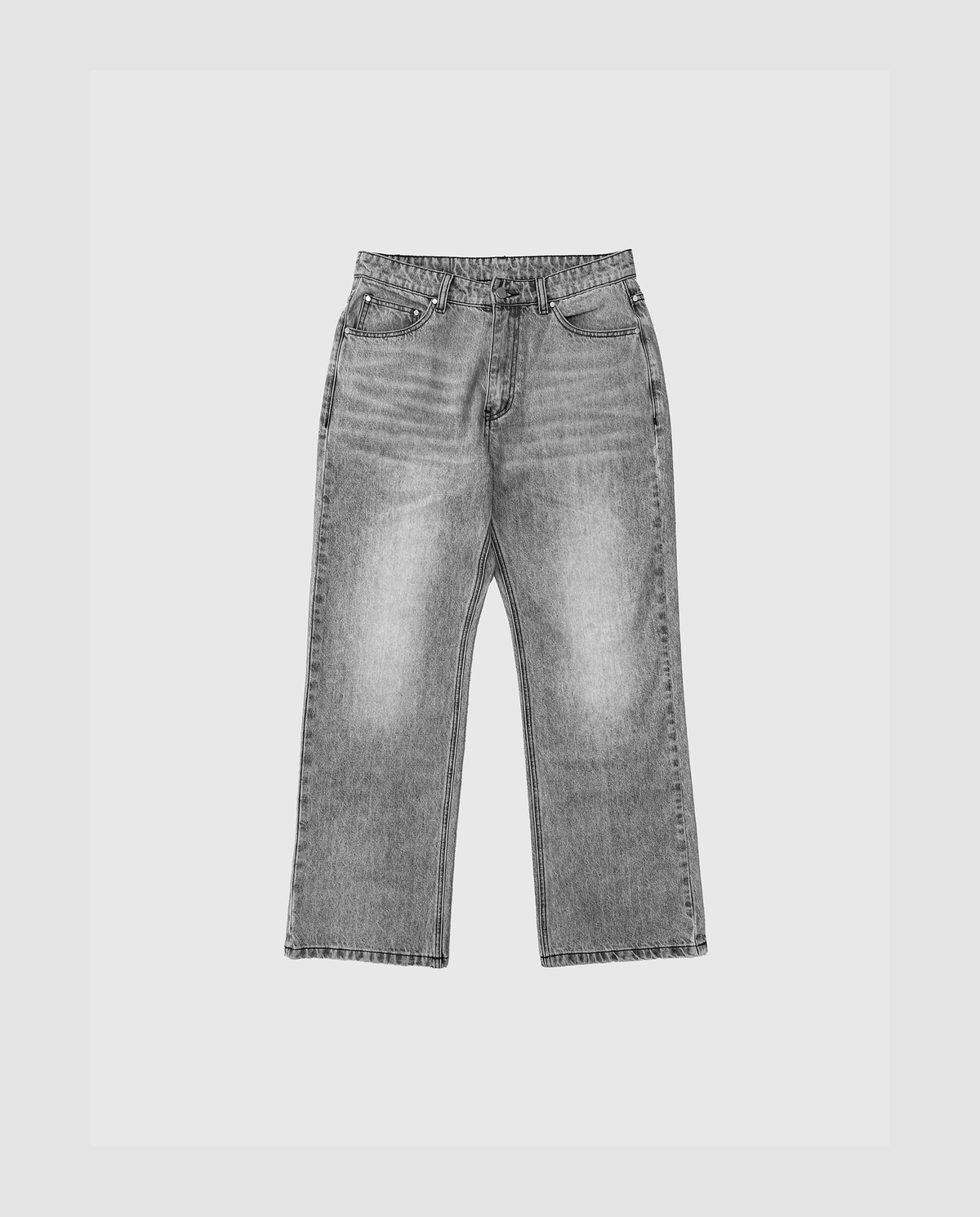 GREY WAXED DENIM