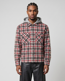 RED PEARL FLANNEL-ZIP